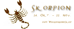 Ihr kostenloses Horoskop/Wochenhoroskop Sternzeichen: skorpion